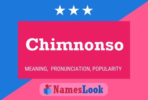 Chimnonso 名字海报