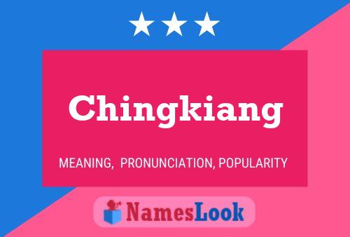 Chingkiang 名字海报