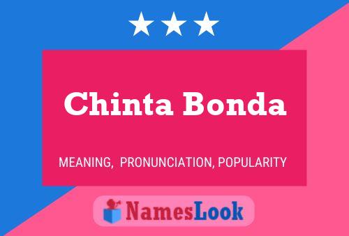 Chinta Bonda 名字海报