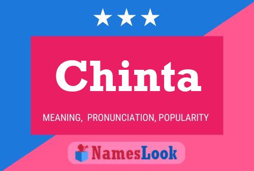 Chinta 名字海报