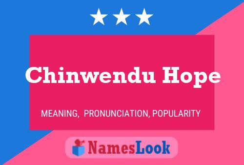 Chinwendu Hope 名字海报