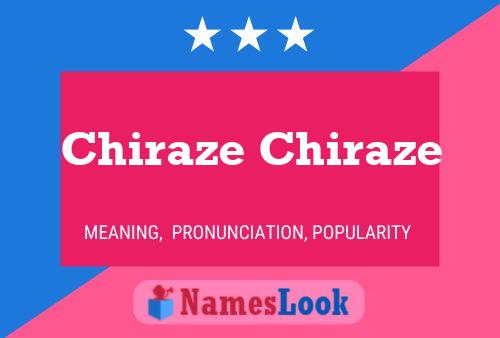 Chiraze Chiraze 名字海报