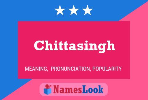 Chittasingh 名字海报