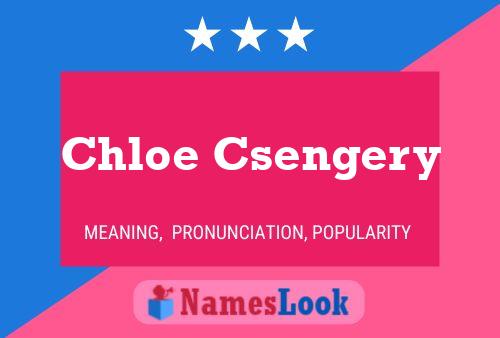 Chloe Csengery 名字海报