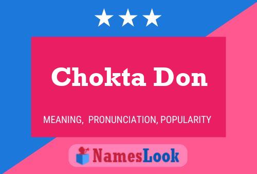 Chokta Don 名字海报