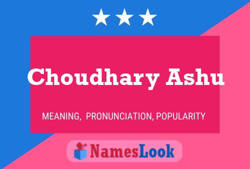 Choudhary Ashu 名字海报