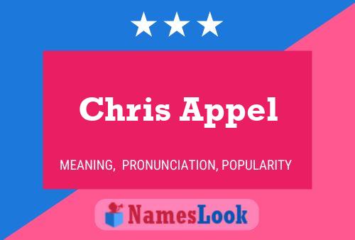 Chris Appel 名字海报