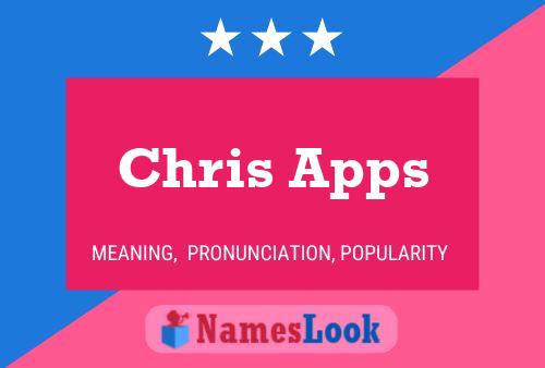 Chris Apps 名字海报