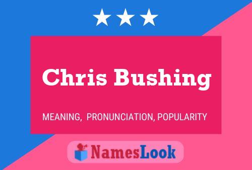 Chris Bushing 名字海报