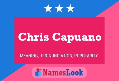 Chris Capuano 名字海报