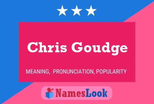 Chris Goudge 名字海报