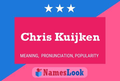 Chris Kuijken 名字海报