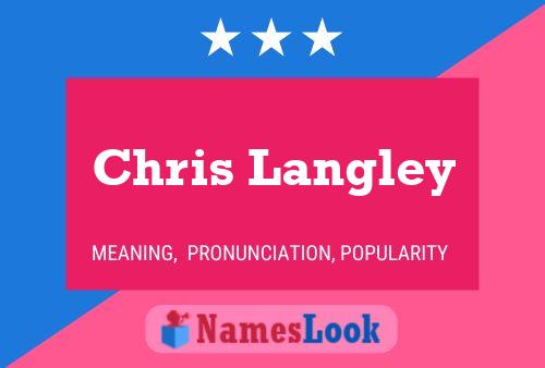 Chris Langley 名字海报