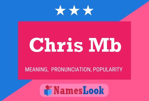 Chris Mb 名字海报