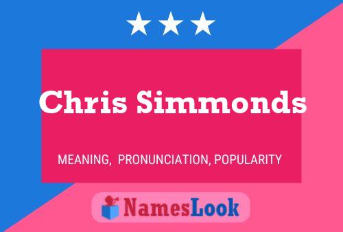 Chris Simmonds 名字海报