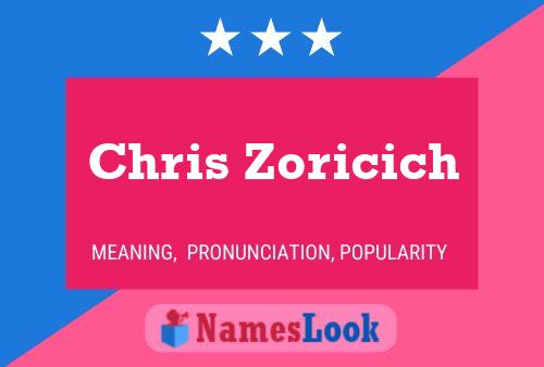 Chris Zoricich 名字海报