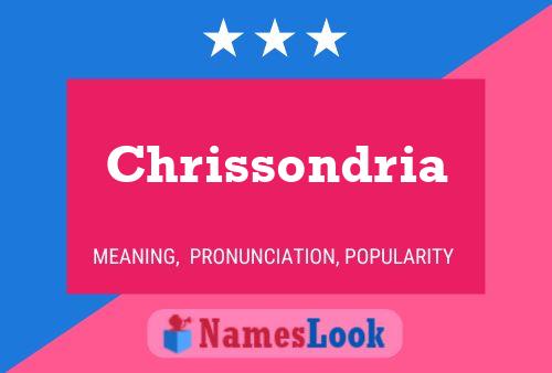 Chrissondria 名字海报