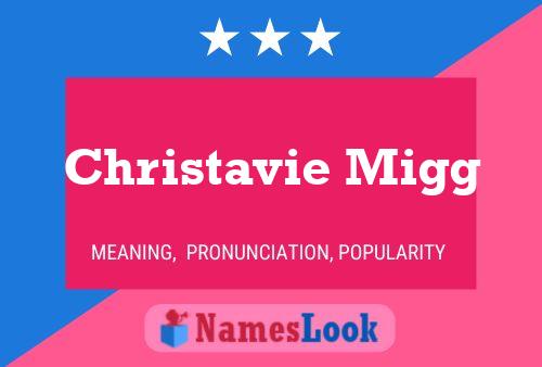 Christavie Migg 名字海报