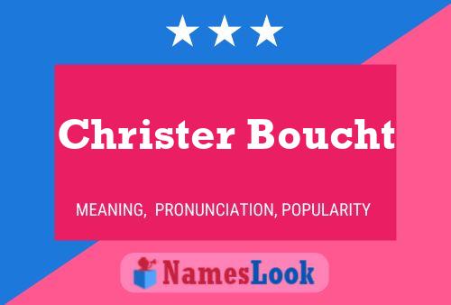 Christer Boucht 名字海报