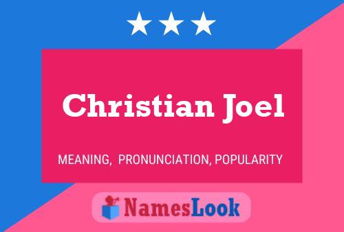 Christian Joel 名字海报