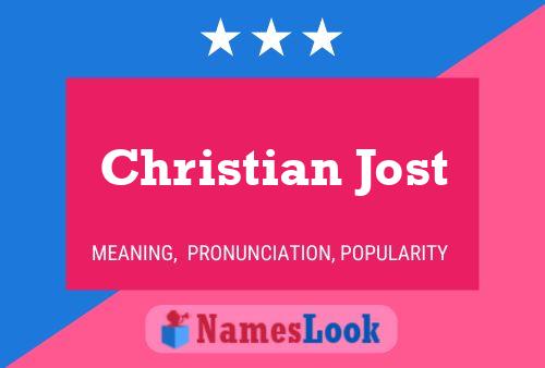 Christian Jost 名字海报