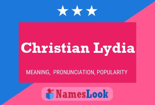 Christian Lydia 名字海报