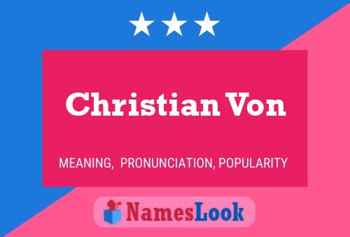 Christian Von 名字海报