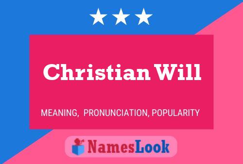 Christian Will 名字海报