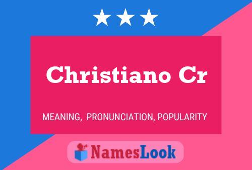 Christiano Cr 名字海报