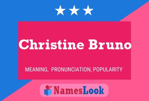 Christine Bruno 名字海报