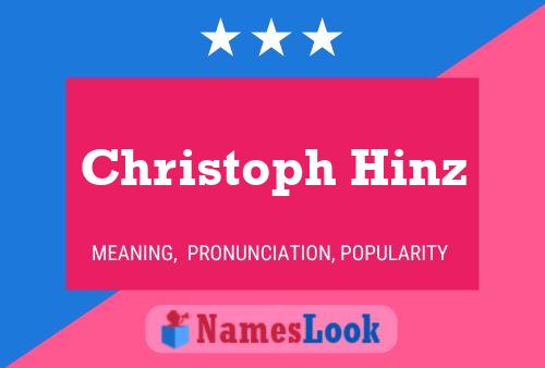 Christoph Hinz 名字海报