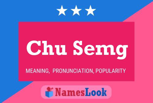 Chu Semg 名字海报