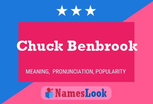 Chuck Benbrook 名字海报