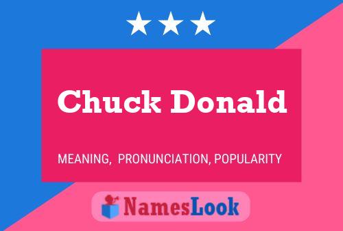 Chuck Donald 名字海报