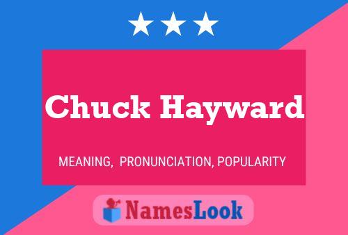 Chuck Hayward 名字海报