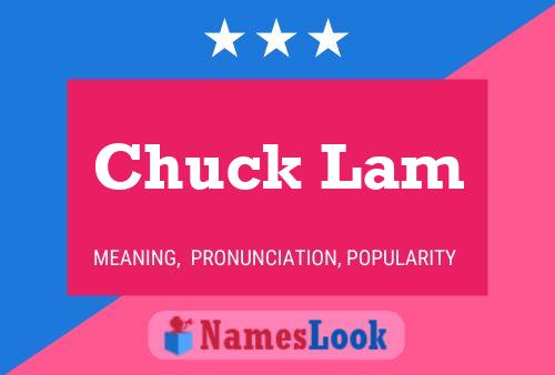 Chuck Lam 名字海报