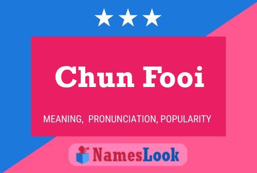 Chun Fooi 名字海报