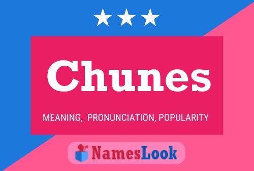 Chunes 名字海报