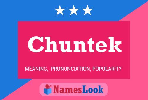 Chuntek 名字海报