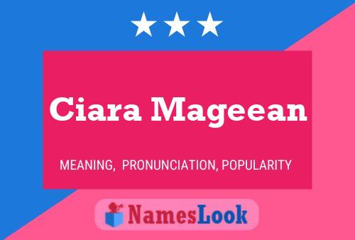 Ciara Mageean 名字海报