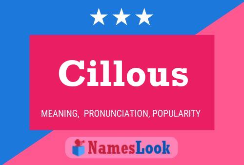 Cillous 名字海报