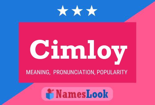 Cimloy 名字海报