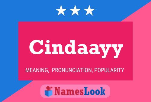 Cindaayy 名字海报