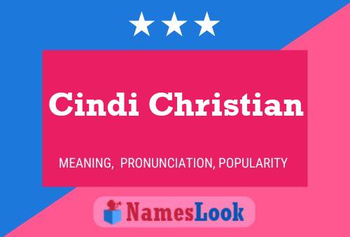 Cindi Christian 名字海报