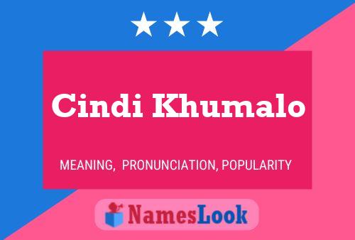 Cindi Khumalo 名字海报