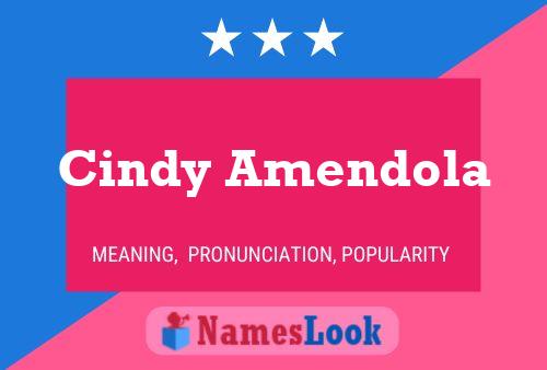 Cindy Amendola 名字海报