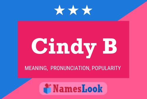 Cindy B 名字海报