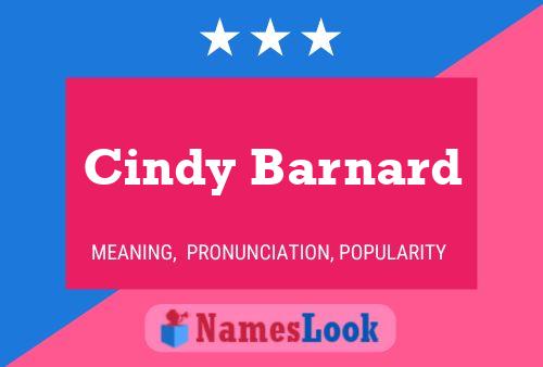 Cindy Barnard 名字海报