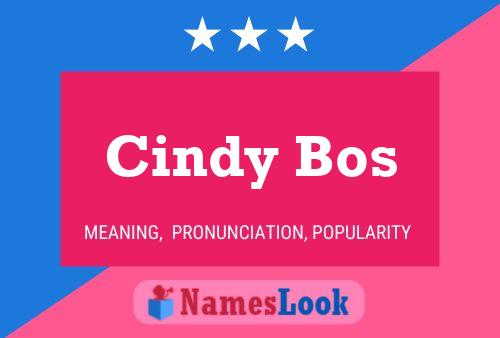 Cindy Bos 名字海报