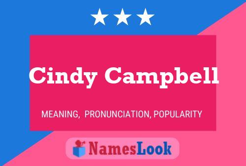 Cindy Campbell 名字海报